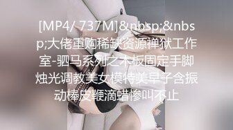 [MP4/ 737M]&nbsp;&nbsp;大佬重购稀缺资源禅狱工作室-驷马系列之木板固定手脚烛光调教美女模特美早子含振动棒皮鞭滴蜡惨叫不止