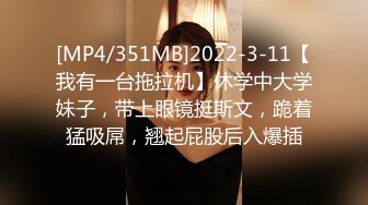 [MP4/351MB]2022-3-11【我有一台拖拉机】休学中大学妹子，带上眼镜挺斯文，跪着猛吸屌，翘起屁股后入爆插