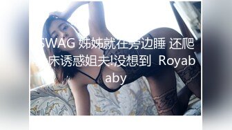 SWAG 姊姊就在旁边睡 还爬上床诱惑姐夫!没想到  Royababy