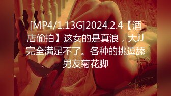 [MP4/1.13G]2024.2.4【酒店偷拍】这女的是真浪，大JJ完全满足不了。各种的挑逗舔男友菊花脚