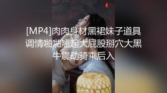 [MP4]肉肉身材黑裙妹子道具调情啪啪翘起大屁股掰穴大黑牛震动骑乘后入