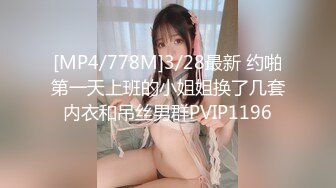 [MP4/778M]3/28最新 约啪第一天上班的小姐姐换了几套内衣和吊丝男群PVIP1196