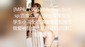 [MP4/ 1005M]&nbsp;&nbsp;百度云泄密流出零零后大学生小美女吃了催情药和挫男做爱被狂虐，屁屁被打的通红，完美露脸！