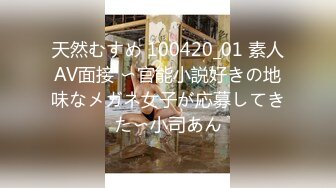 天然むすめ 100420_01 素人AV面接 〜官能小説好きの地味なメガネ女子が応募してきた〜小司あん