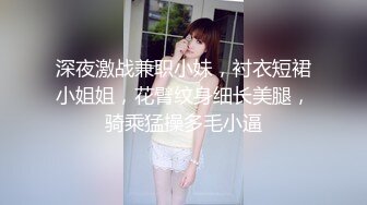 深夜激战兼职小妹，衬衣短裙小姐姐，花臂纹身细长美腿，骑乘猛操多毛小逼