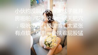 小伙约没聊几天良家妹子就开房啪啪，花臂纹身一线天肥穴，吸吮奶子互摸调情，太紧张有点软，休息一会扶着屁股猛操